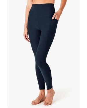 Beyond Yoga Pocket Hi Waist Midi Leggings - Blue