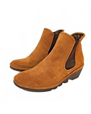Fly London Max 0145 Oil Suede Boot - Brown