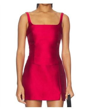 Amanda Uprichard Jacksonville Tank Top - Red