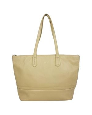 Bally Leather Shopper Bag - Natural