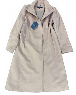 Cole Haan Stand Collar Coat - Gray
