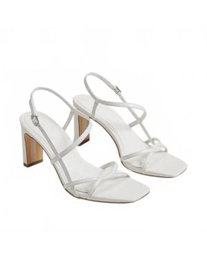 Sam Edelman Emmie Leather Heeled Sandals - White