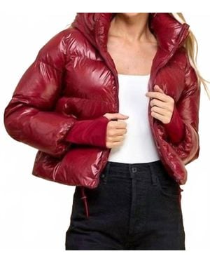 TCEC Hooded Puffer Jacket - Red