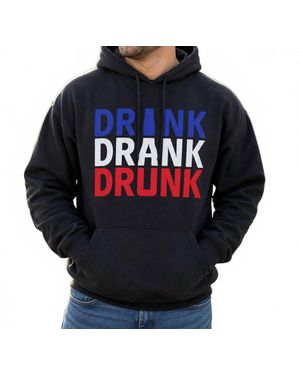 Legend or Lies Drink Drank Drunk Hooded Sweatshirt - Blue
