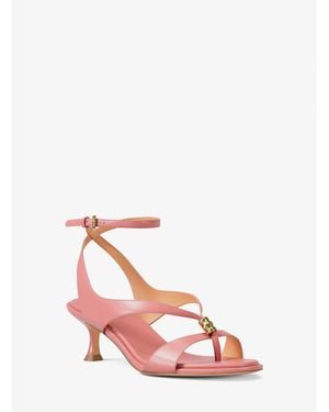 Michael Kors Michael Kors Cherie Leather Sandal - Pink