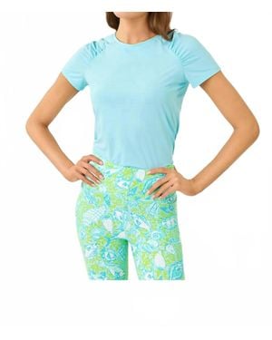 Lilly Pulitzer Upf 50+ Luxletic Bria Active Tee - Blue