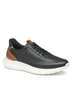 Johnston & Murphy Amherst 2.0 Embossed Leather U-Throat Casual Shoe - Blue
