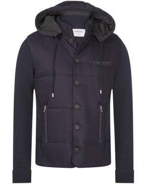 Gran Sasso Super Geelong Wool And Flannel Jacket - Blue