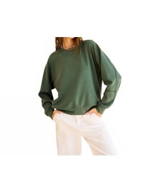 The Greii Sweater Pullover With Zipper On Sleeve - Green