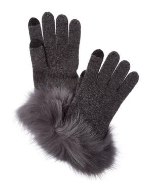 Sofiacashmere Tech Cashmere Glove - Gray