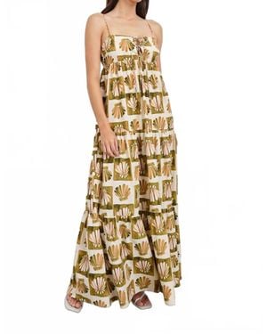 Rails Checkered Shells Mica Maxi Dress - Metallic