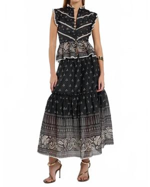 CHRISTY LYNN Barbara Midi Skirt - Black