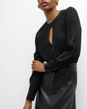 Veronica Beard Tena Top - Black