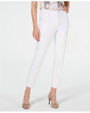 Calvin Klein Slim Flat-Front Pants - White