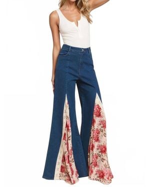 Wisteria Lane Blossom Trail Jeans - Blue