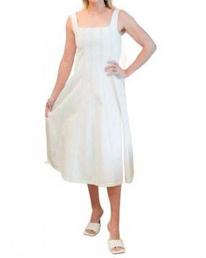 Never A Wallflower Ashley Midi Dress - White