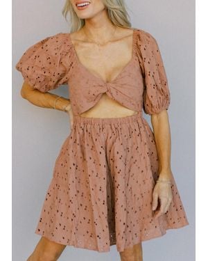 By Together Britt Mini Dress - Brown