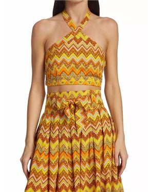 SWF Cross Body Crop Top - Yellow