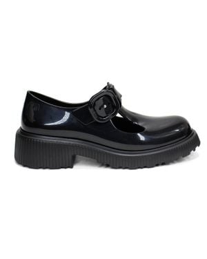 Melissa Jackie Curvy Moccasin - Black