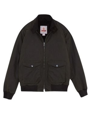 Baracuta Waxed Cotton G9 Jacket With Flap Pockets And Matte Finish - Black