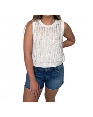 Bella Dahl Crew Neck Vest - Blue