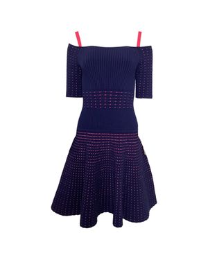 Jason Wu Cold Shoulder Knee Length Dress - Blue