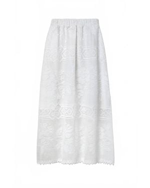 Beaumont Organic Lyla-Fay Cotton Lace Skirt - White