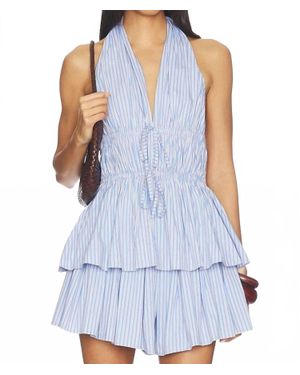 Line & Dot Eleni Seaside Stripe Top - Blue