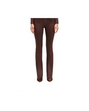 L'Agence The Ruth Straight Coated Denim - Black
