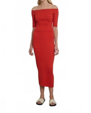 Eleven Six Helene Off-Shoulder Sweater - Red