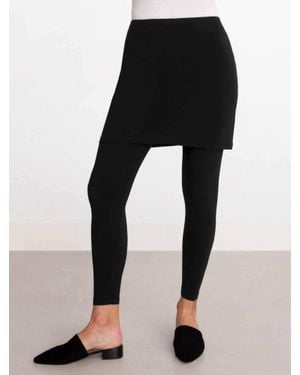 Sympli Solid Mini Skirt - Black