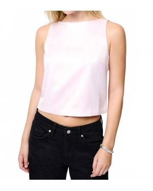 French Connection Carey Bow Top - White
