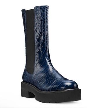 Stuart Weitzman Presley Ultralift Chelsea Boot - Blue