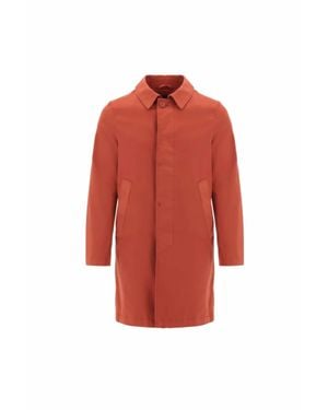 Herno Concealed Front Jacket - Red