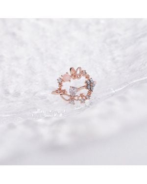 Fashnzfab Opal Butterfly Ring (Adjustable) - White