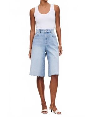 DL1961 Lucila Ultra High Rise Short - Blue