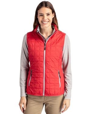 Cutter & Buck Rainier Primaloft Eco Insulated Full Zip Puffer Vest - Red