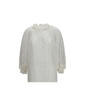 Sara Roka Cotton Pattern Shirt - Gray
