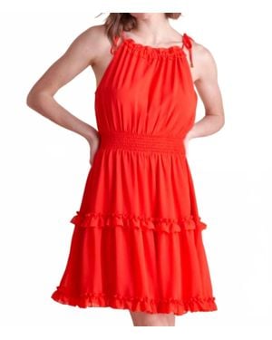 Allie Rose Halter Dress - Red