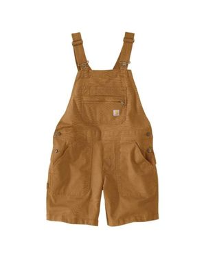 Carhartt Rugged Flex Shortall Canvas Relaxed Fit Square Neck Jax2065 - Brown