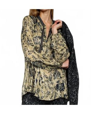 BEATE HEYMANN Volant Floral Blouse - Green