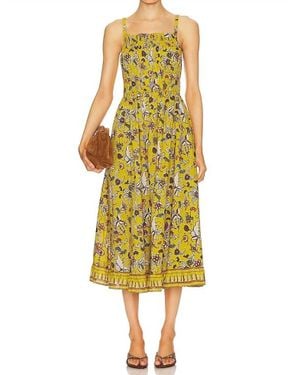 Cleobella Winona Midi Dress - Yellow