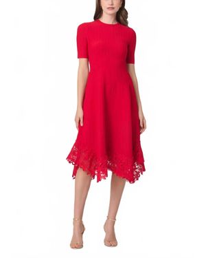 Shoshanna Shailene Midi Dress - Red