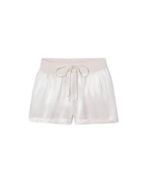 PJ Harlow Mikel Satin Boxer Short - White
