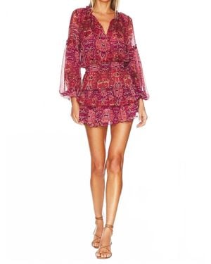 MISA Los Angles Teya Dress - Red