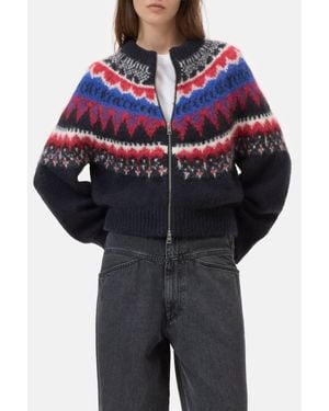 Closed Jacquard Cardigan - Blue