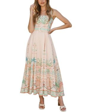 Esea Linen-Blend Maxi Dress - Natural