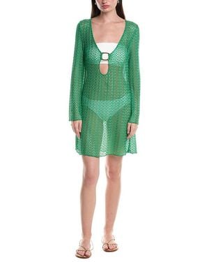 Becca Golden Crochet Tunic - Green
