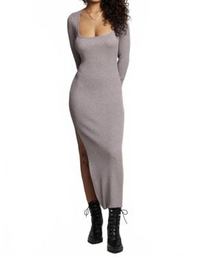 Chaser Brand Taxi Midi Dress - Gray