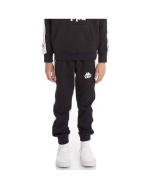 Kappa Kid's 222 Banda Alanz 3 Sweatpant - Black